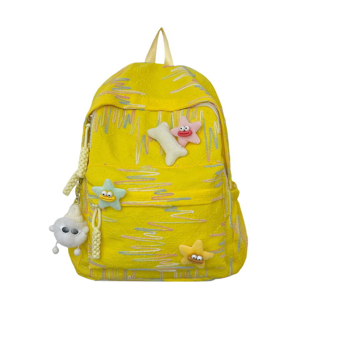 Cute Character Appliqué Backpack