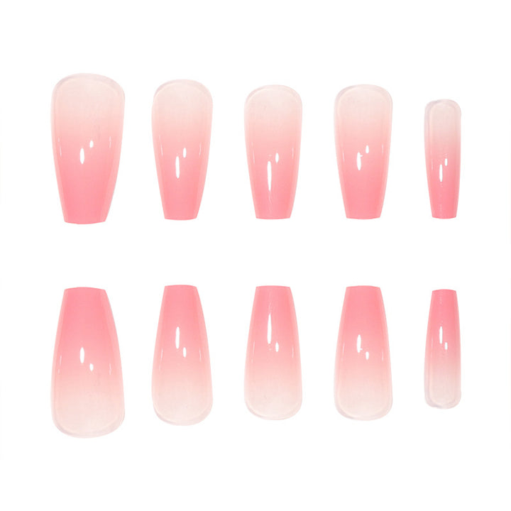 Long Acrylic Ombre Press-On Nails Bowlift