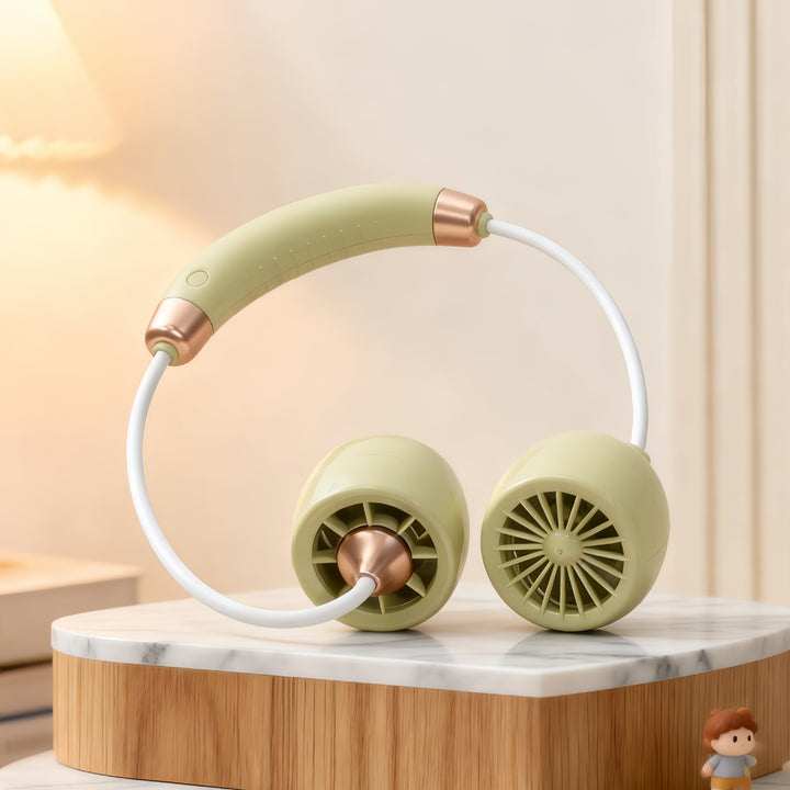 Women Portable Neck Fan with Flexible Arm and USB Connection Bowlift