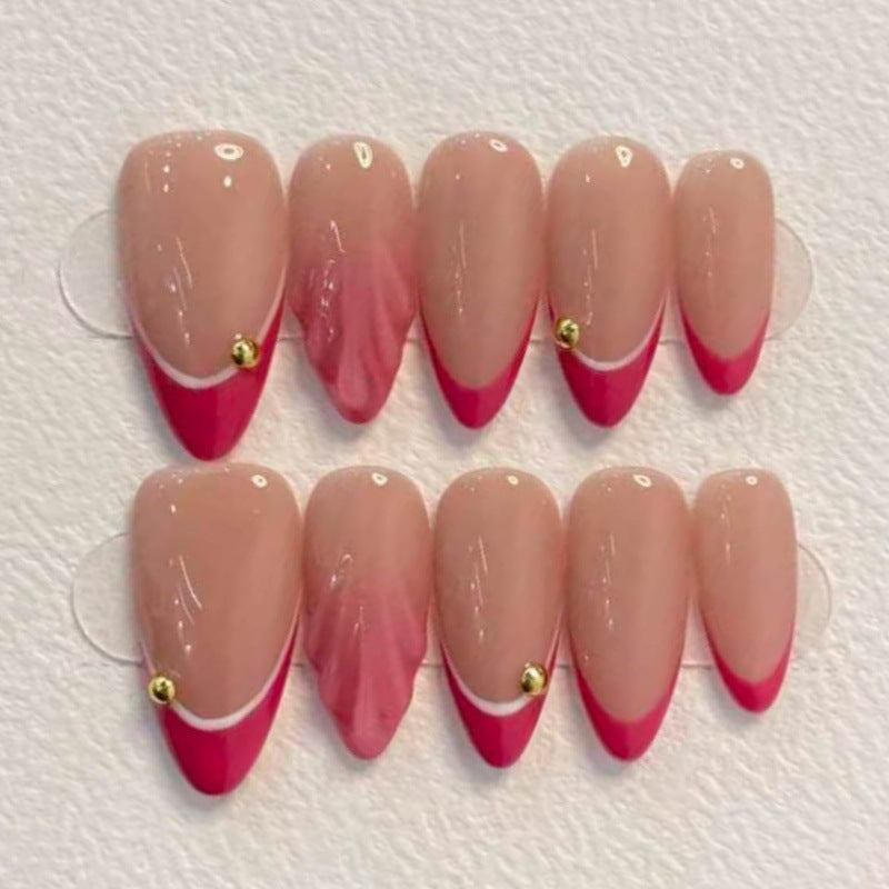 Nature-Themed Artistic Press-On Nail Set Bowlift