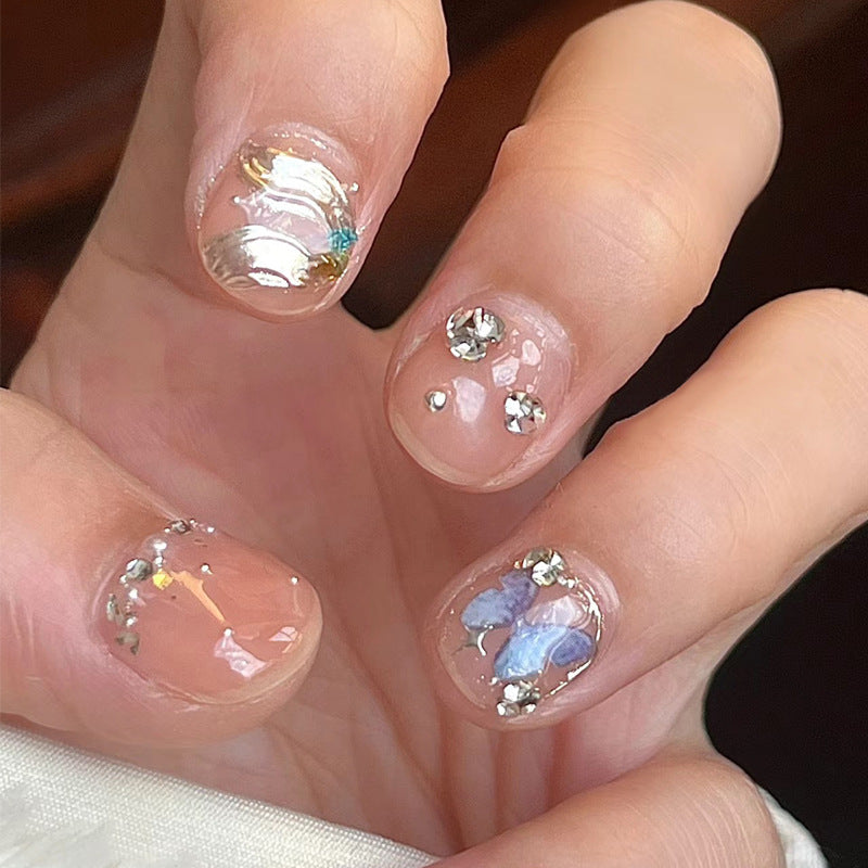 Ombre Press-On Nails with Glossy Finish Bowlift