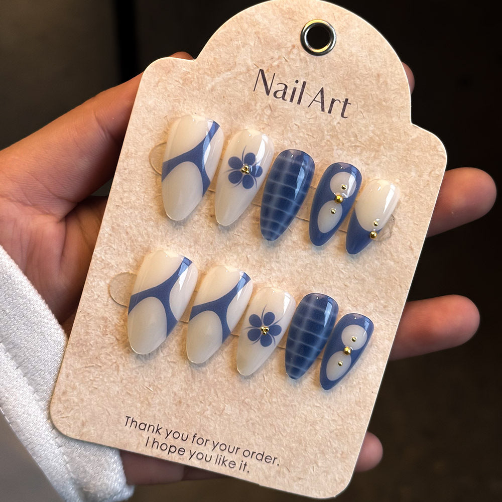 Artistic Press-On Nail Set Bowlift 1787294162
