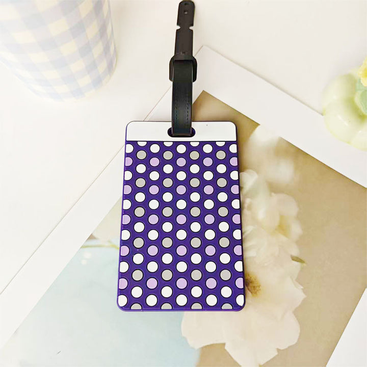 Unisex Abstract Mosaic Pattern Luggage Tag Bowlift