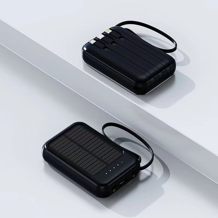 Solar-powered power bank with high capacity and multifunctional connections Bowlift