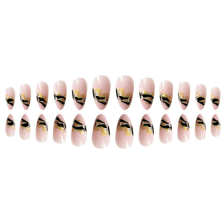 Elegant Floral Tip Press-On Nails Bowlift