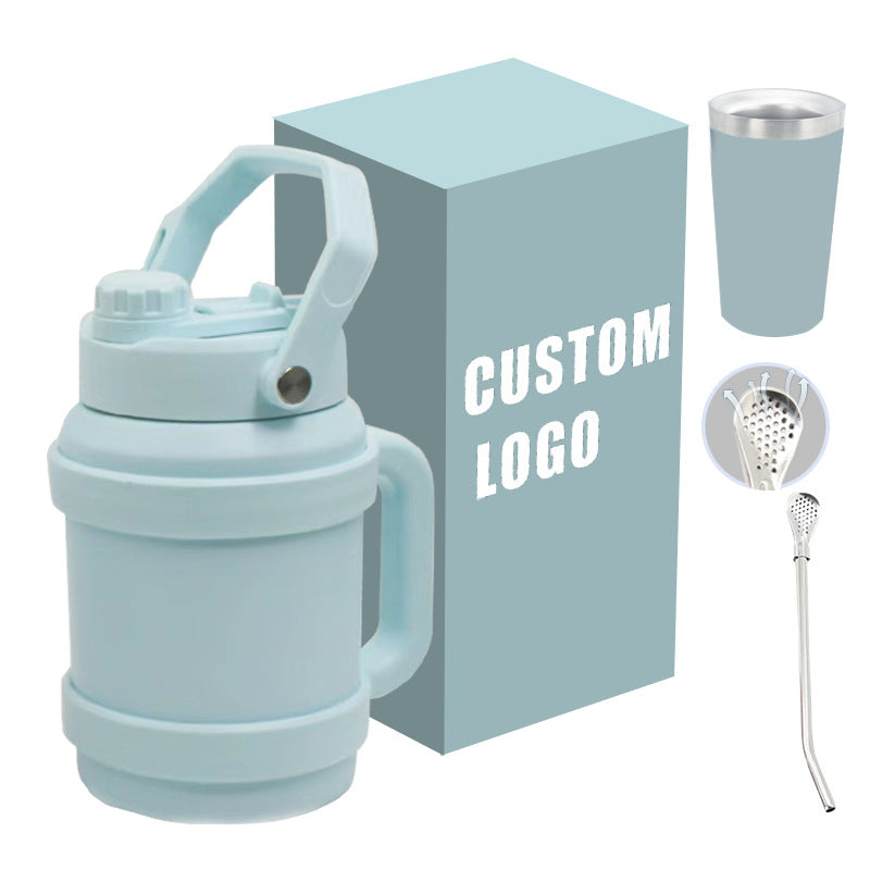 Ladies Insulated Stainless Steel Drinking Bottle with Practical Handle and Double Wall Technology Bowlift