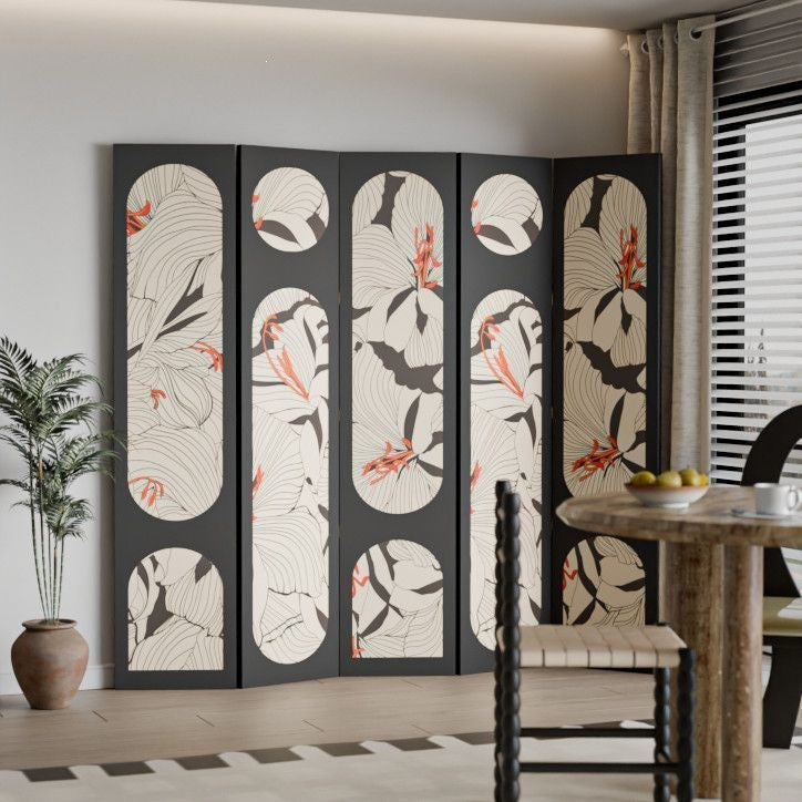 Artistic Floral Room Divider Bowlift