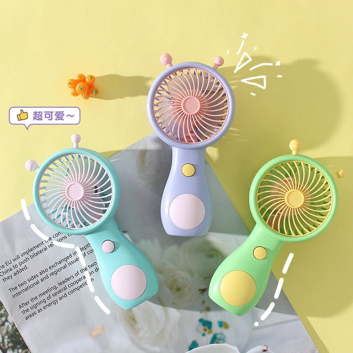 Women's Portable Hand Fan in Playful Snail Design Bowlift
