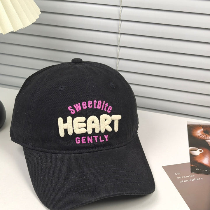 Women's Playful Embroidered Message Cap Bowlift