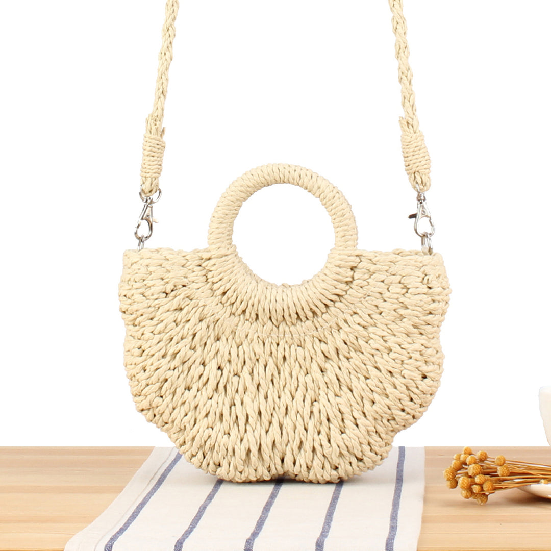 Shoulder Bag Made of Hand-Woven Basketry Bowlift