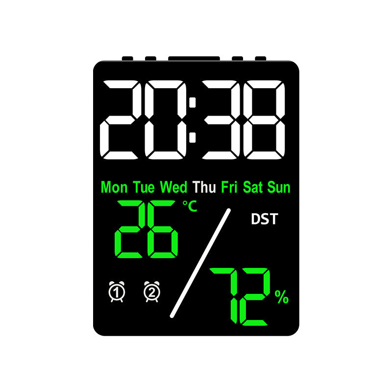 Digital Multifunction Alarm Clock with Hygrometer and Temperature Display Bowlift