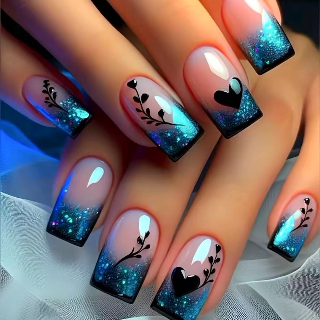 Artistic Gradient Nail Extensions Bowlift