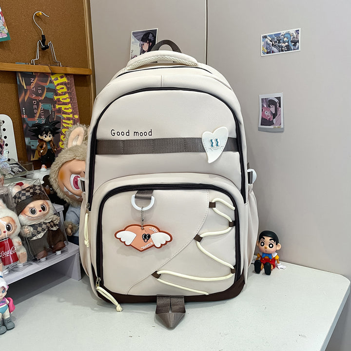 Backpack with Stylish Design and Practical Exterior Pockets Bowlift