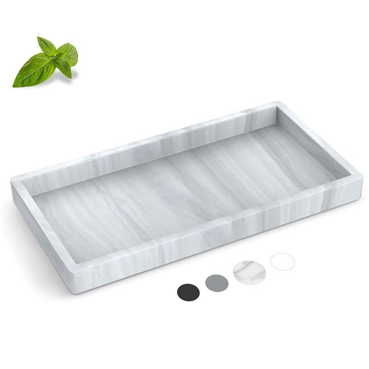 Rectangular Non-Slip Silicone Bathroom Tray Organizer Bowlift