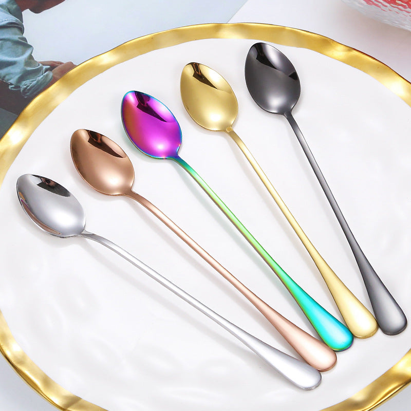 Elegant teaspoon with polished gold surface Bowlift