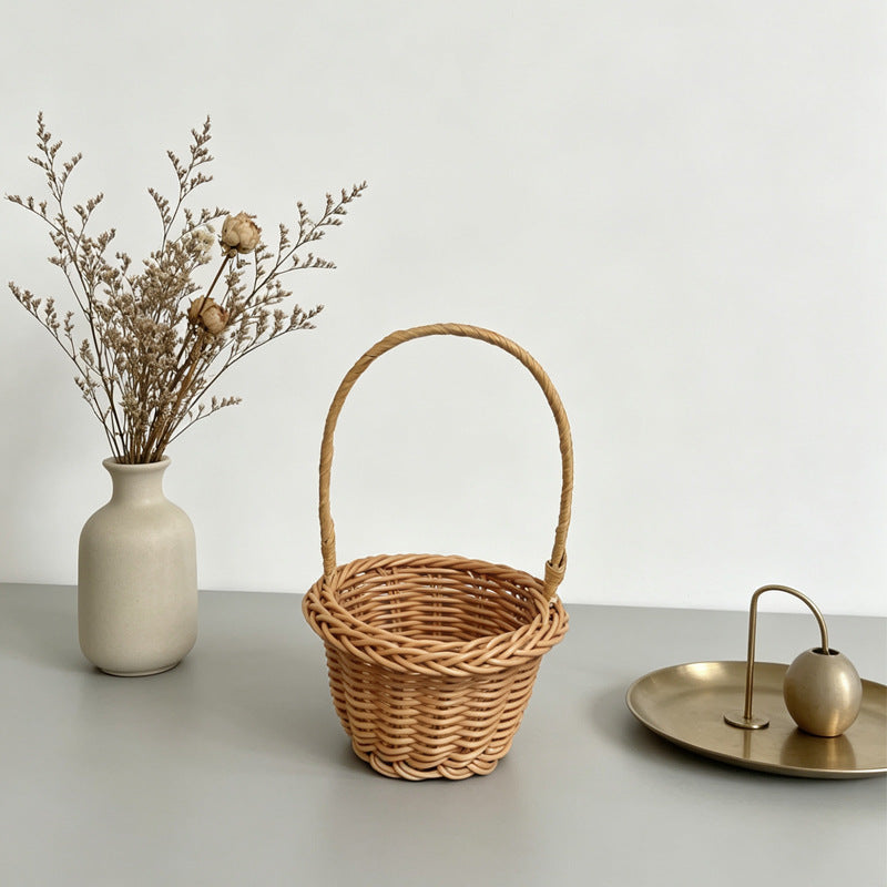 Decorative Miniature Woven Basket Bowlift