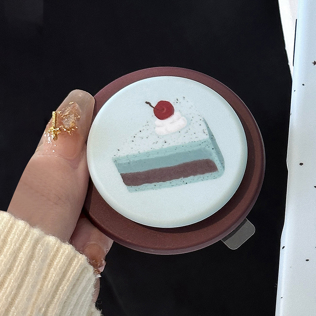 Cute cake design coffee mug coaster Bowlift