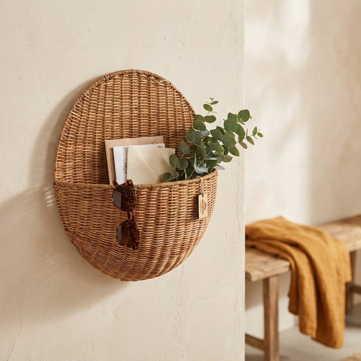 Wall basket for stylish storage Bowlift