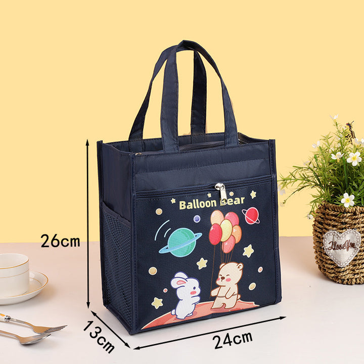 Insulated Bear-Themed Lunch Tote Bowlift