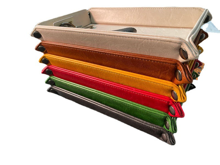 Stylish Leather Organizer Tray Bowlift