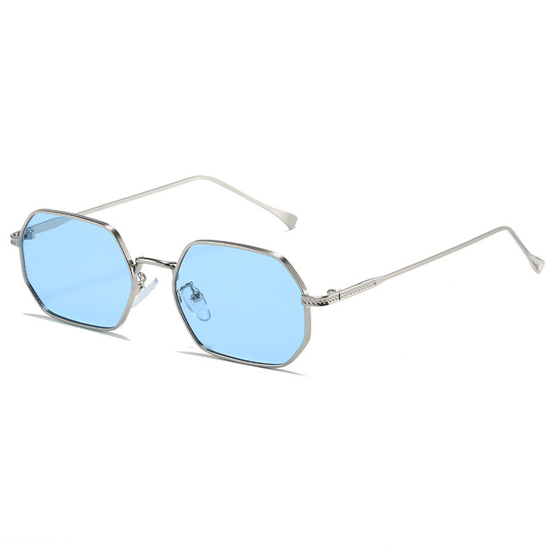 Women Octagonal Designer Sunglasses with High-Quality Metal Frame Bowlift