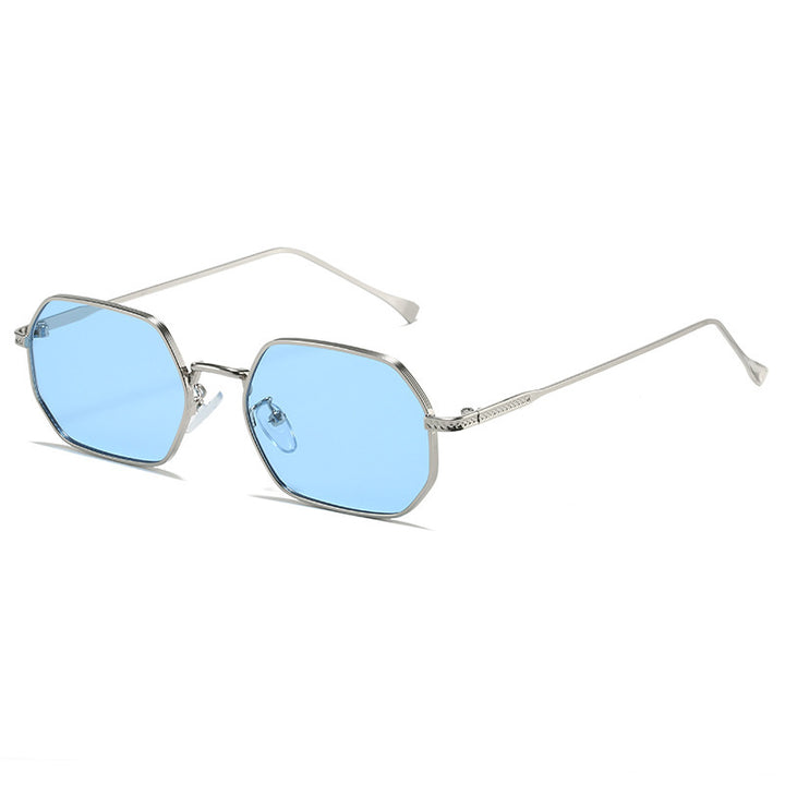 Women Octagonal Designer Sunglasses with High-Quality Metal Frame Bowlift