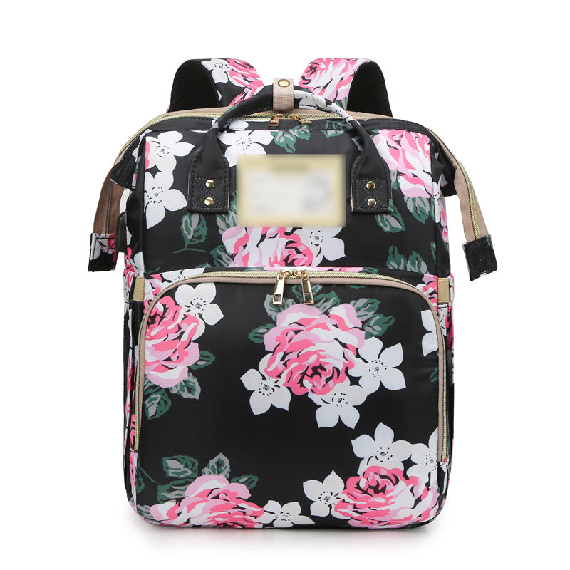 Floral Patterned Multi-Functional Backpack Bowlift