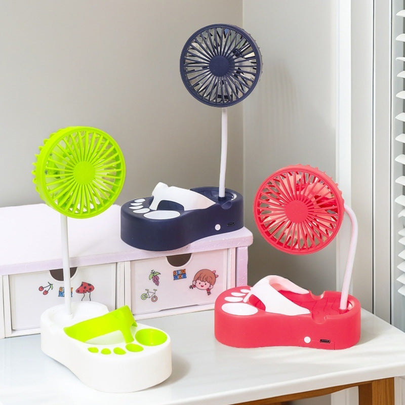 Ladies Portable Table Fan with Flexible Height Bowlift