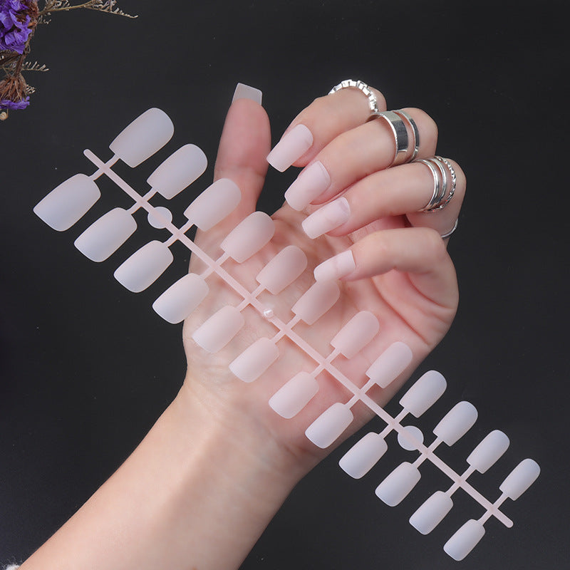 Matte Finish Long Stiletto Press-On Nails Bowlift
