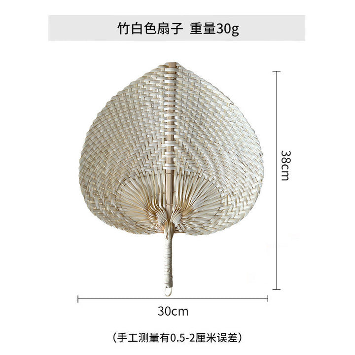 Women hand-woven fan made of natural material Bowlift