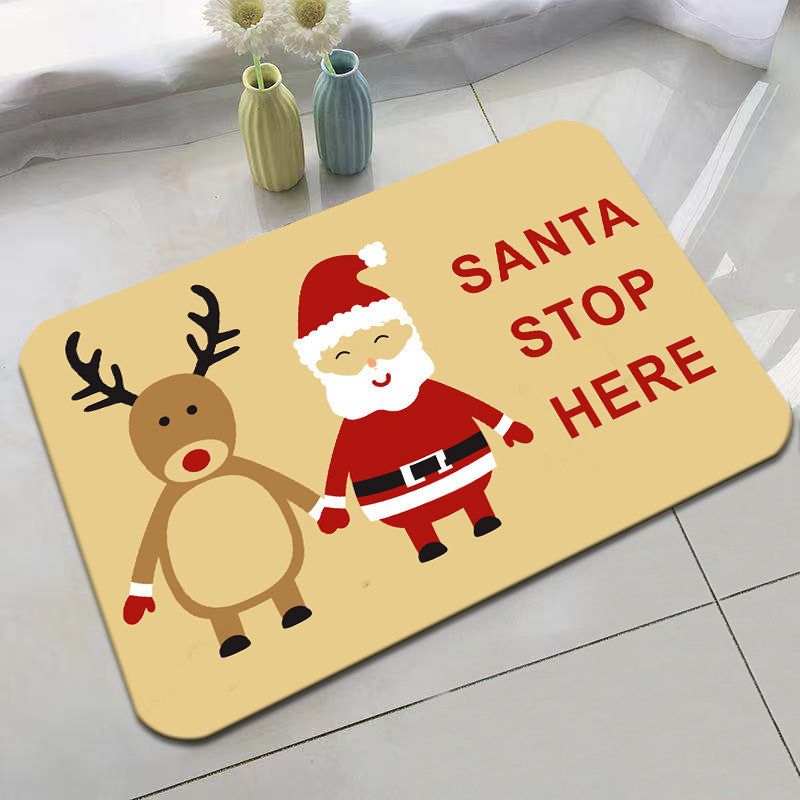 Festive Holiday-Themed Bath Mat Bowlift