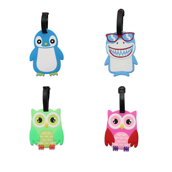 Unisex Cute Penguin Luggage Tag Bowlift
