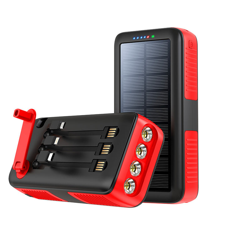 Solar Powerbank with Multifunctional LED Lights Bowlift