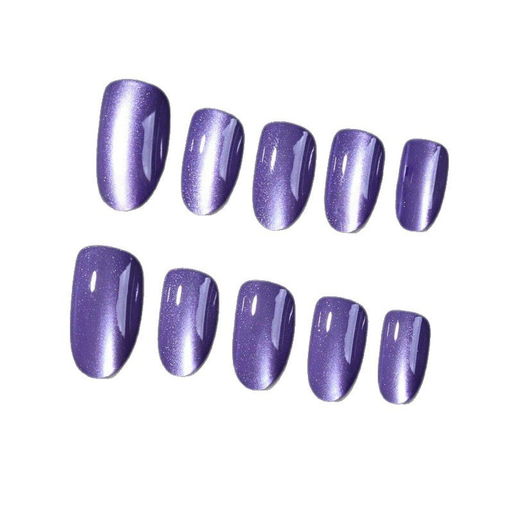 Elegant artificial nails with shimmering gradient effect Bowlift
