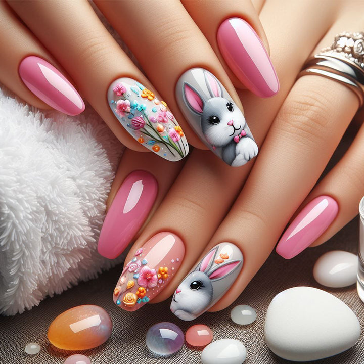 Whimsical Bunny Nail Art Kit Bowlift