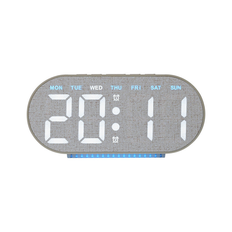 Digital Light Alarm Clock with Temperature Display Bowlift