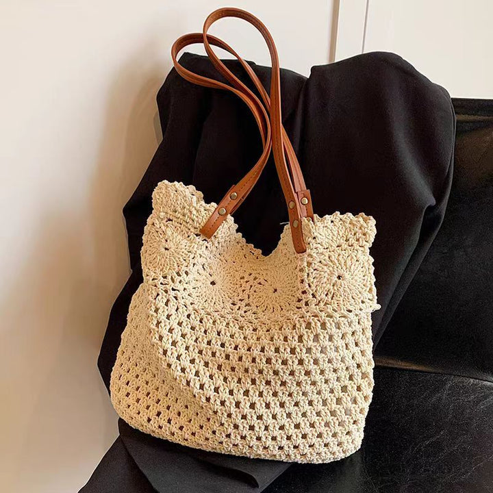 Hand-knotted macramé tote bag Bowlift