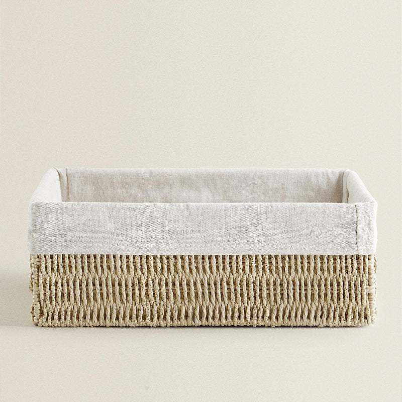 Natural storage basket with removable lining Bowlift