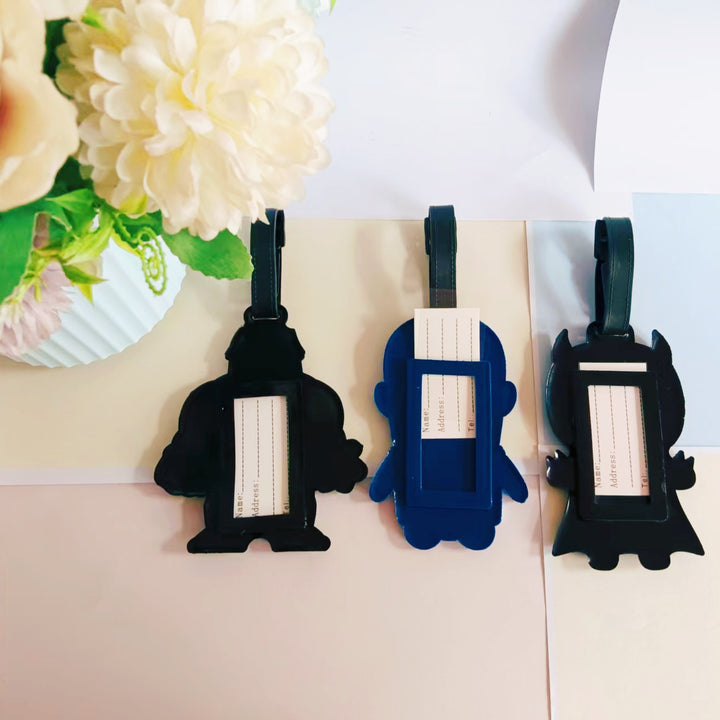 Unisex Silicone Superhero-Themed Luggage Tag Bowlift