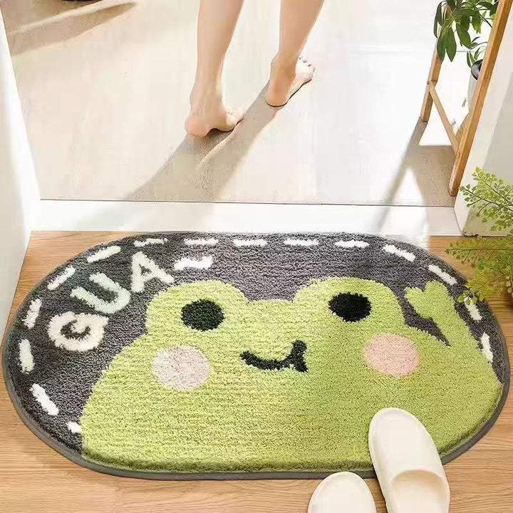 Plush Bathroom Quote Mat