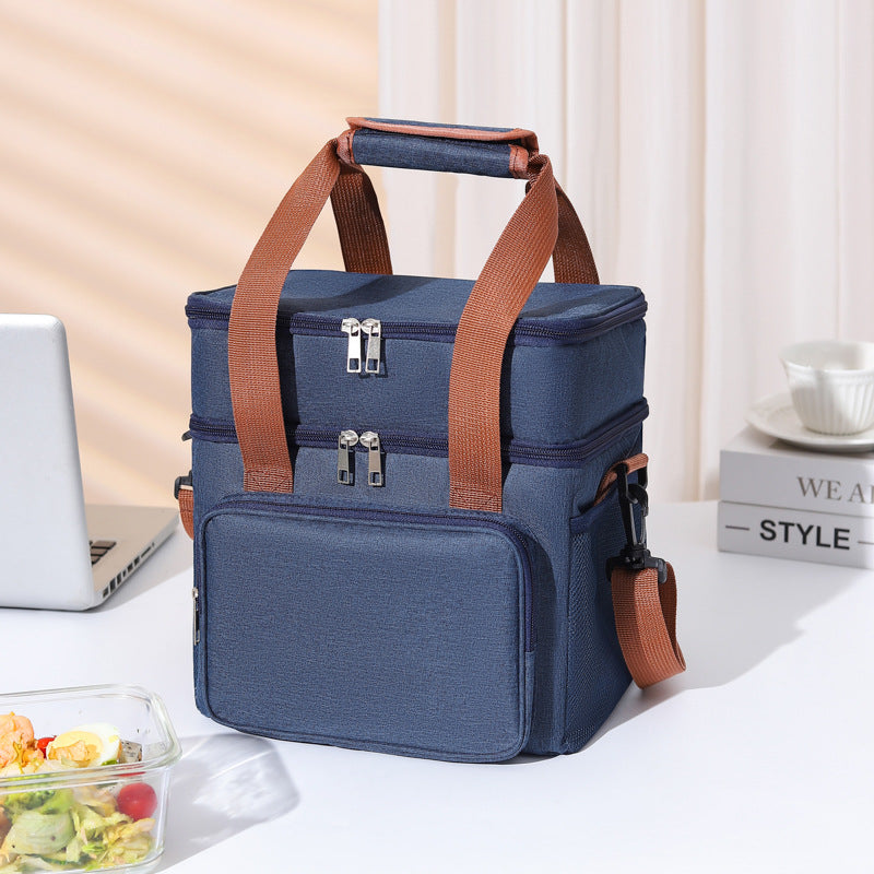 Insulated Multi-Compartment Food Cooler Tote Bowlift