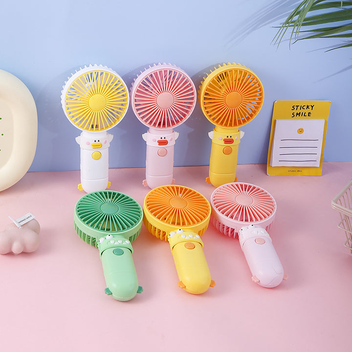 Unisex funny handheld fan with animal design and multiple speed settings Bowlift