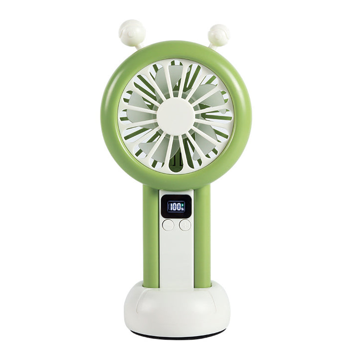 Ladies portable mini fan with LCD display from Bowlift