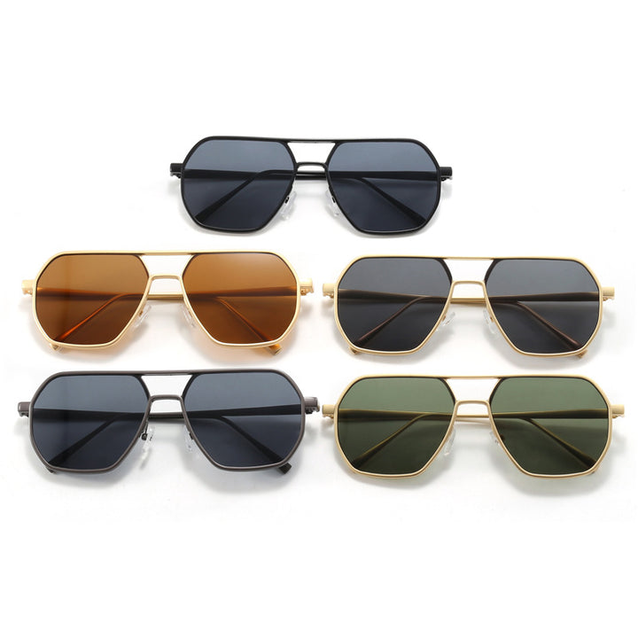 Women's trendy sunglasses with modern geometric frame Bowlift