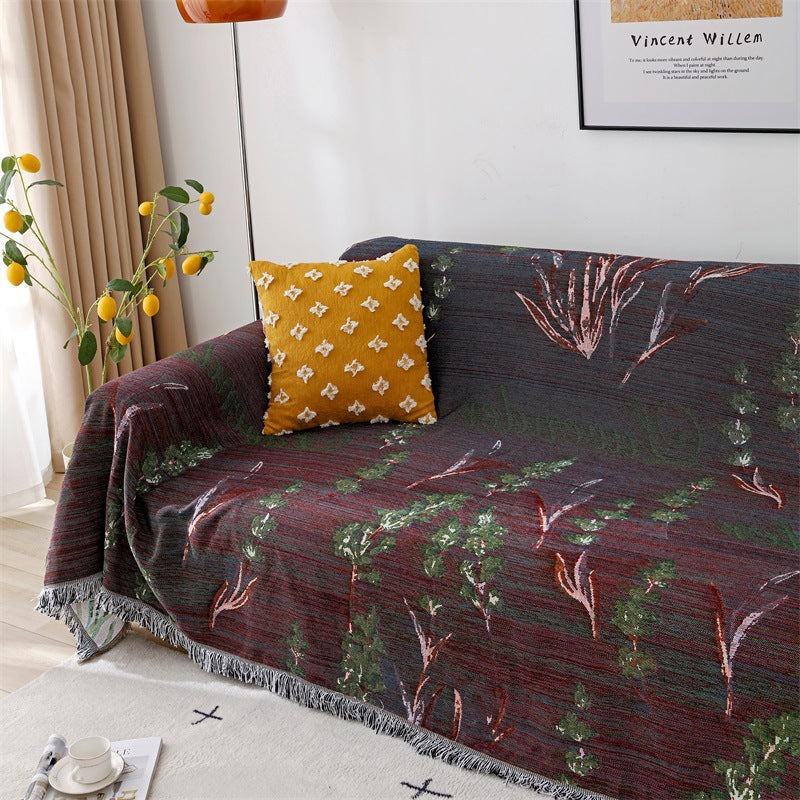 Artistic Fish Pattern Throw Blanket