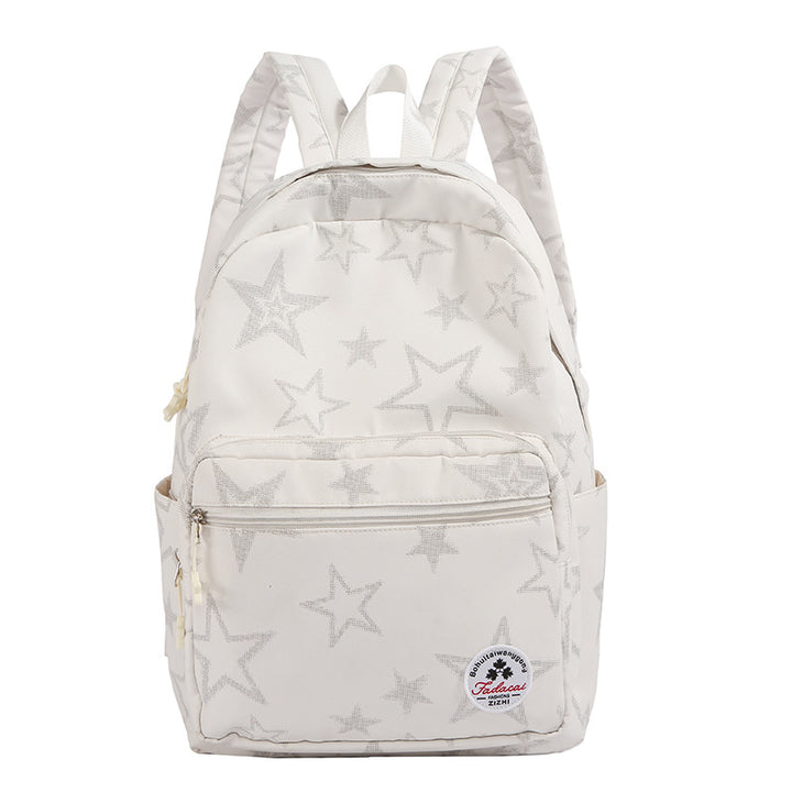 Star-Patterned Casual Backpack