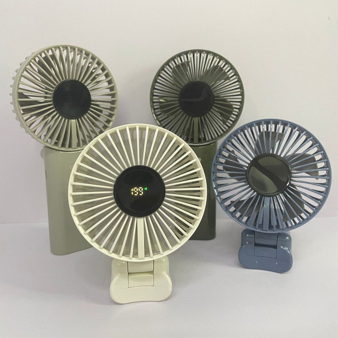 Unisex Portable Hand Fan with Ergonomic Grip Bowlift