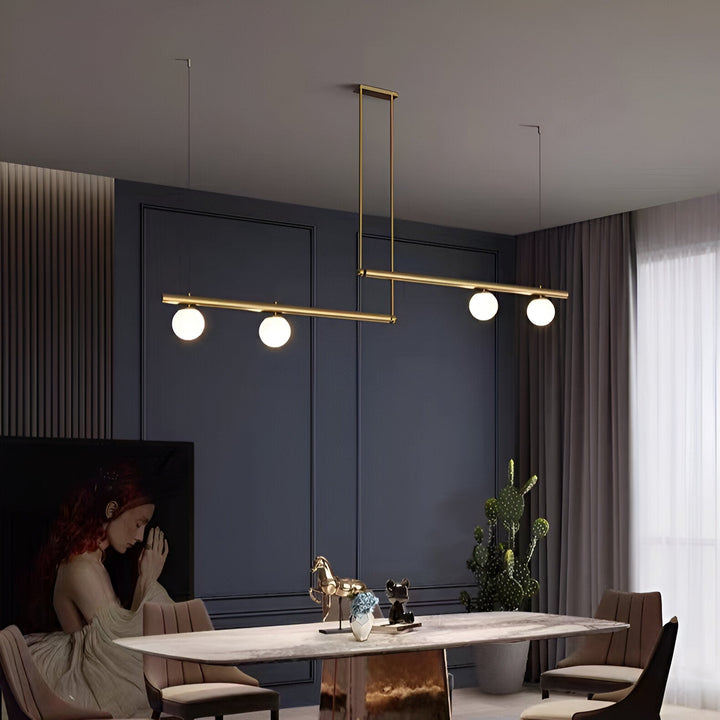BowLift | Nordic Glass Linear Luxury Pendant Lamp