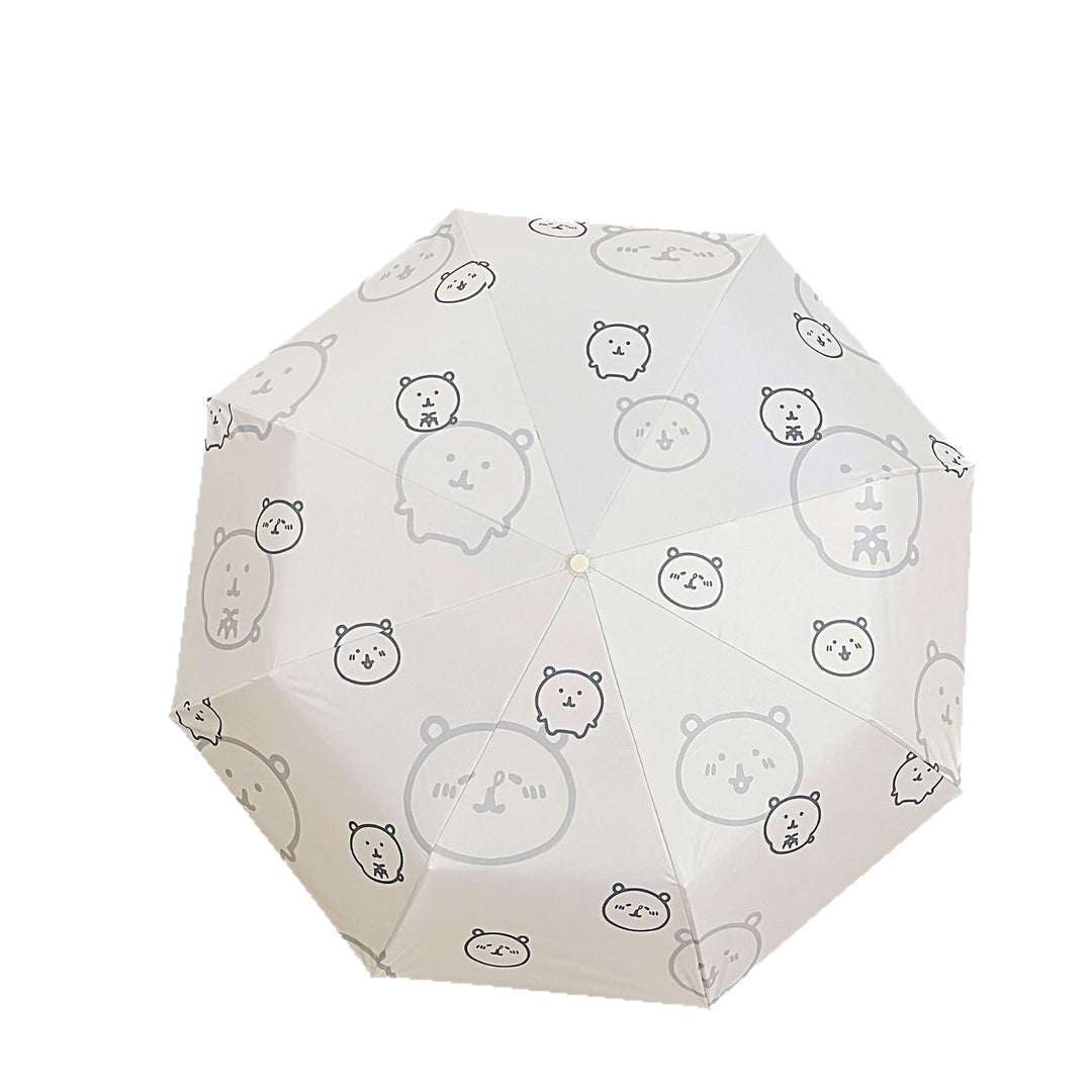 Women's Foldable Umbrella with Cute Animal Design Bowlift