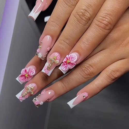 Artistic Floral Nail Art Extensions Bowlift 1787913849